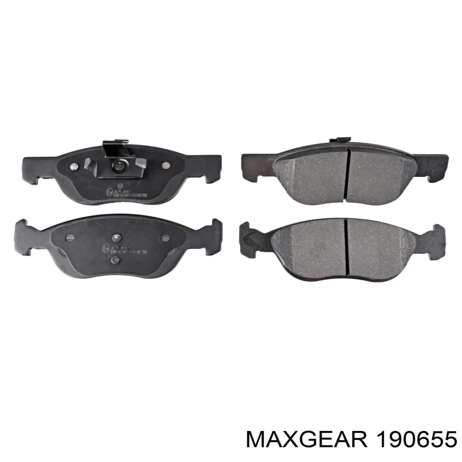Передні тормозні колодки 190655 Maxgear