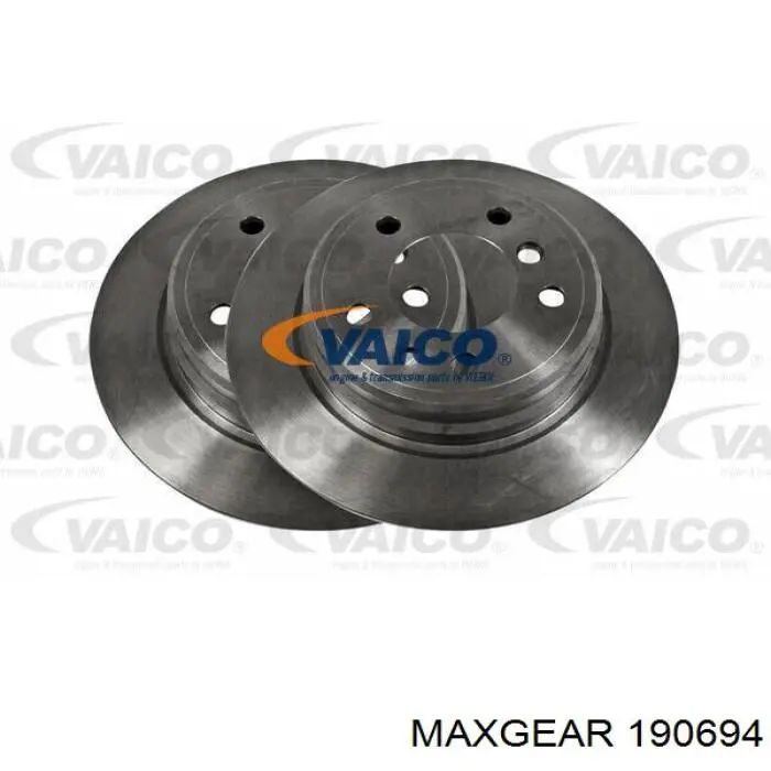 Диск гальмівний задній Maxgear 190694