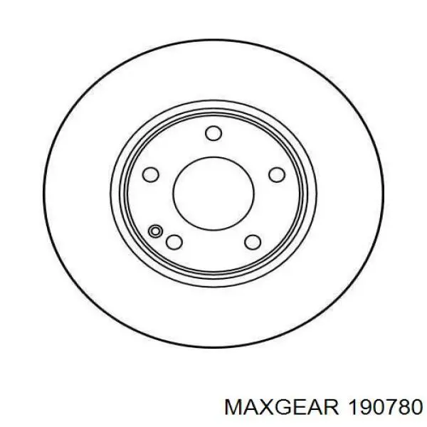190780 Maxgear Гальмо дискове переднє
