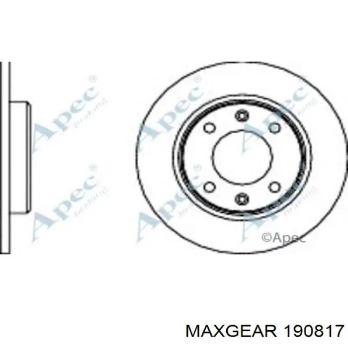 Гальмівні диски 190817 Maxgear