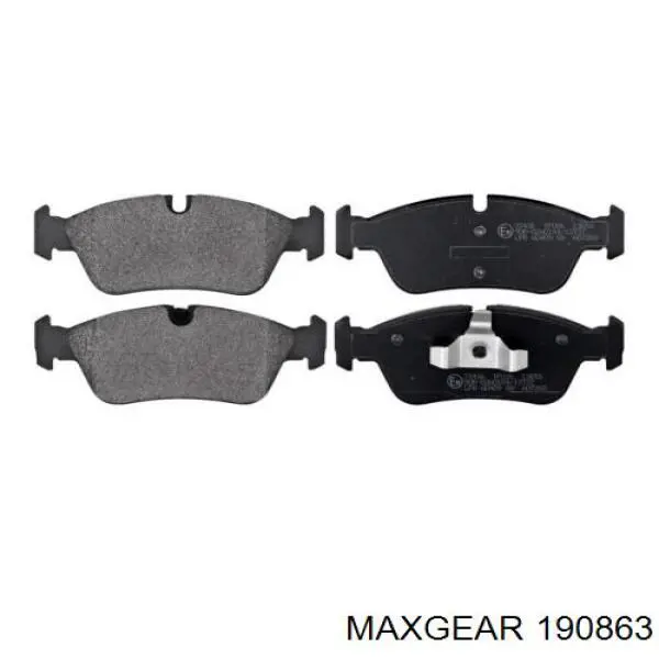 Гальмівні колодки Maxgear 190863 ціна, від 29.31 USD
