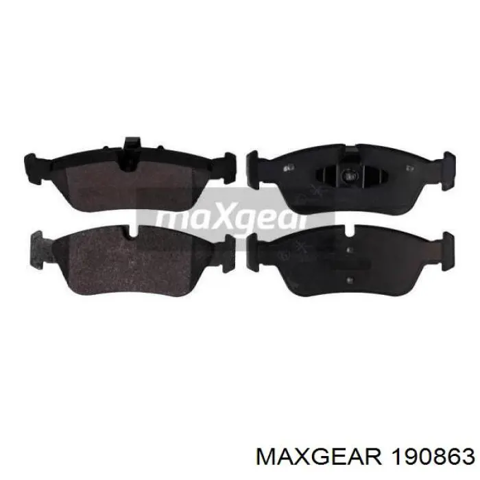 Купити 190863 Maxgear Колодки гальмівні передні, дискові