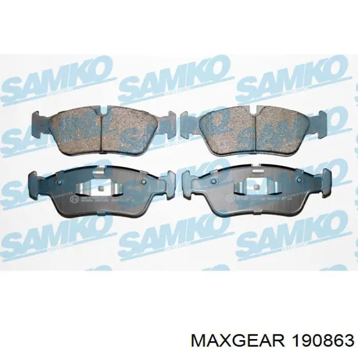 190863 Maxgear Передні гальмівні колодки
