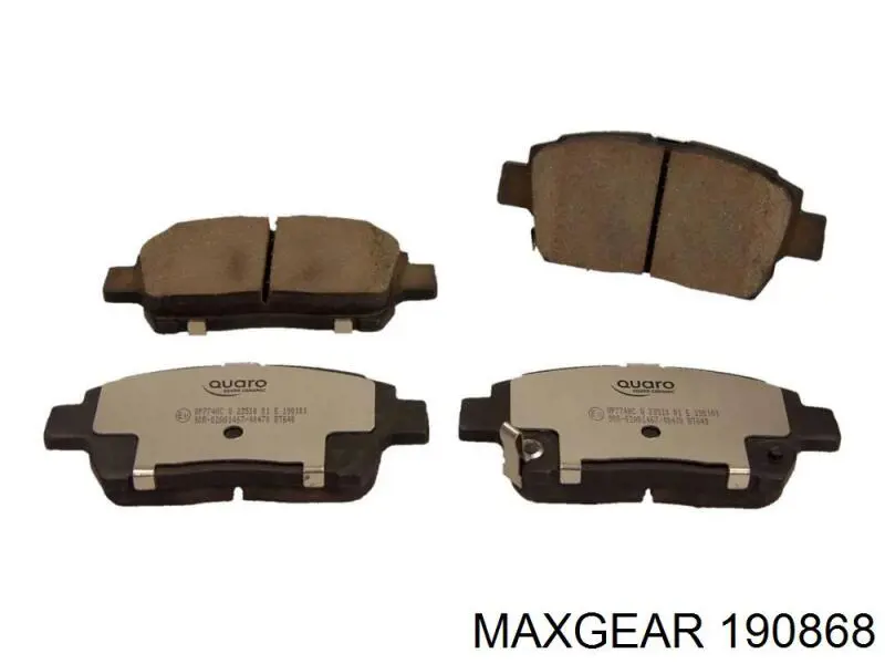 Купити 190868 Maxgear Колодки гальмівні передні, дискові