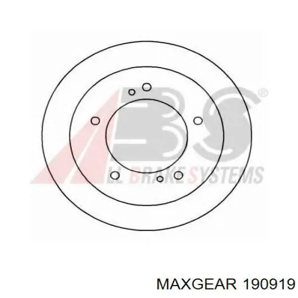 Гальмівні диски передні 190919 Maxgear