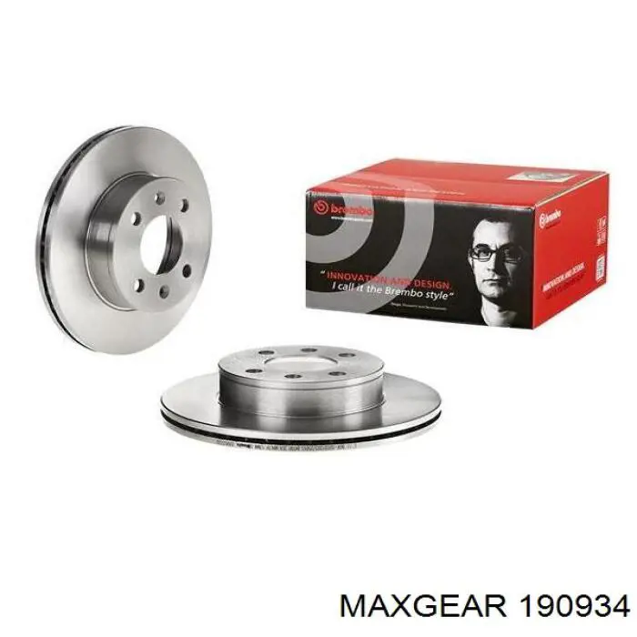 Гальмівні диски передні 190934 Maxgear