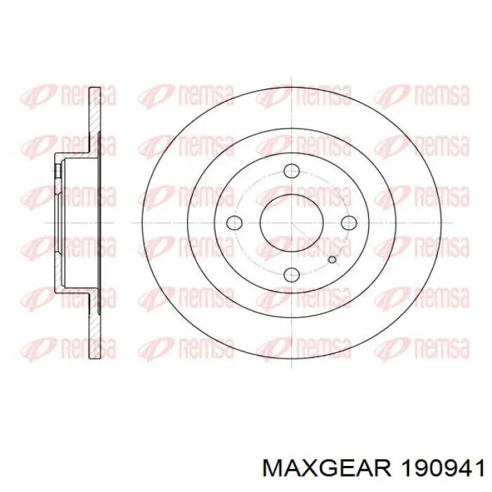 Гальмівні диски 190941 Maxgear