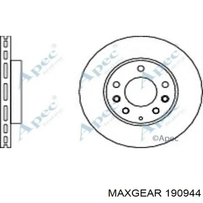 190944 Maxgear Гальмо дискове переднє