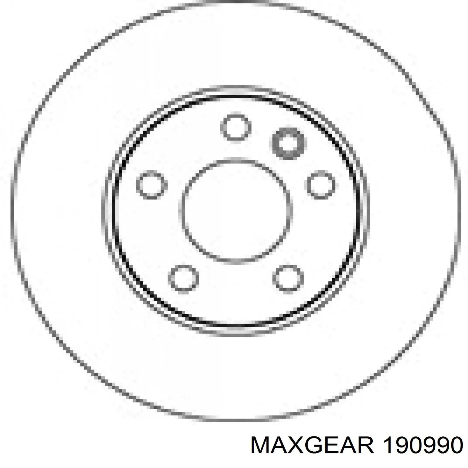Диск гальмівний передній Maxgear 190990