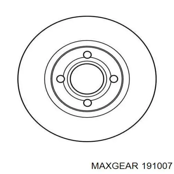 Диск переднього гальма Maxgear 191007 ціна, від 41.21 USD