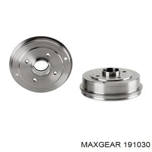 Барабан гальмівний задній 191030 Maxgear