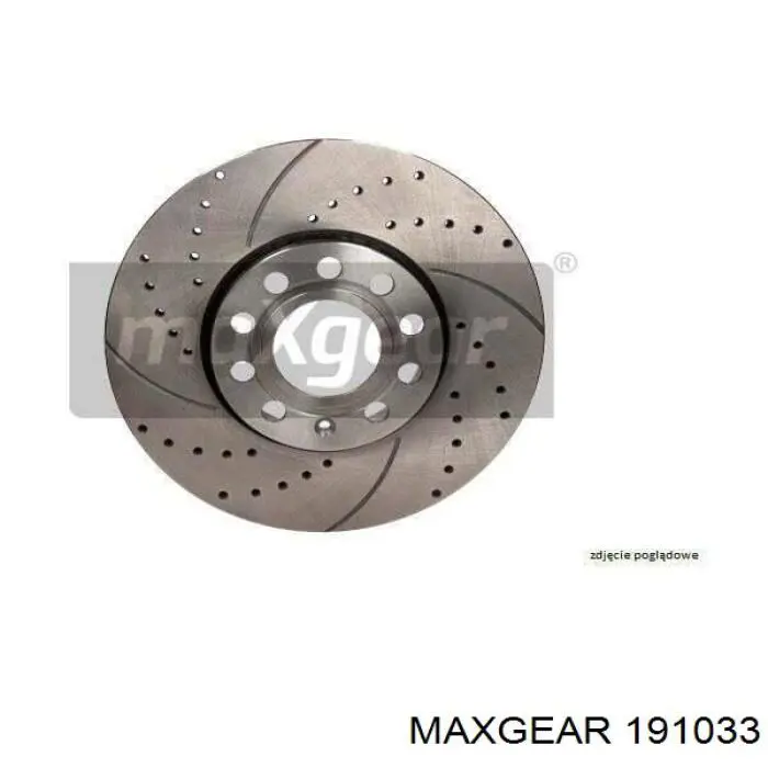 191033 Maxgear диск гальмівний передній