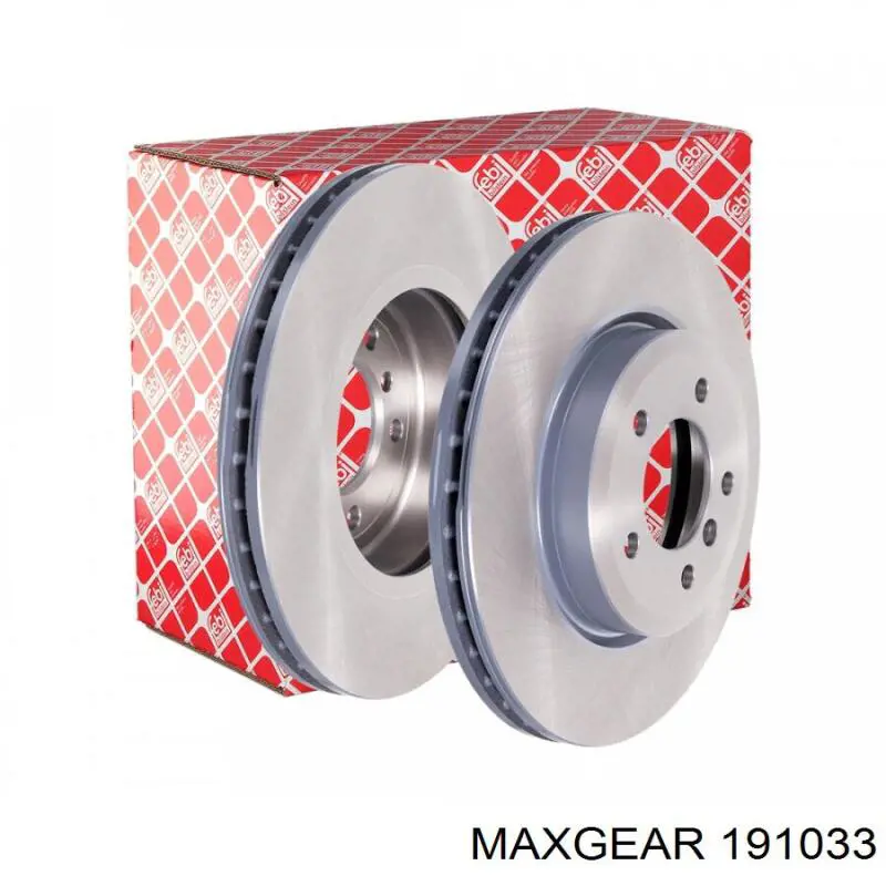 Диск гальмівний передній Maxgear 191033