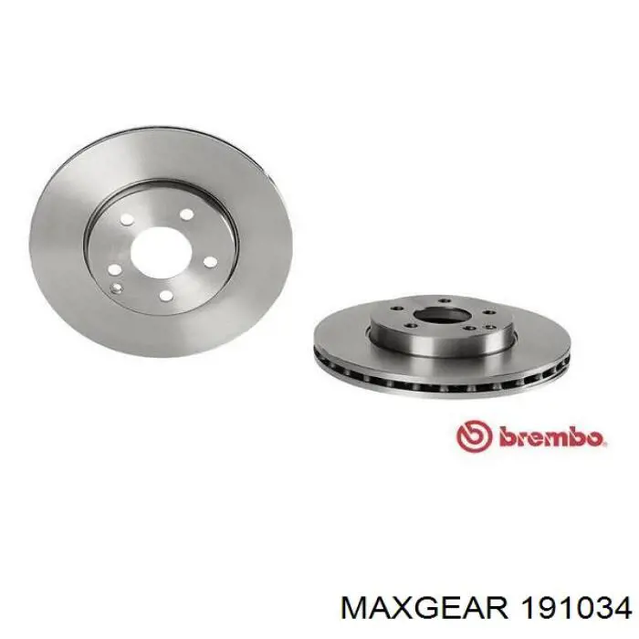 191034 Maxgear Гальмо дискове переднє