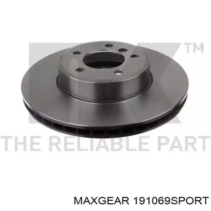 Диск гальмівний передній Maxgear 191069SPORT