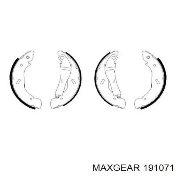 Колодки гальмові задні, барабанні Maxgear 191071 ціна, від 29.40 USD