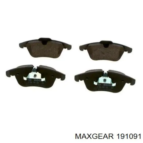 Купити 191091 Maxgear Колодки гальмівні передні, дискові