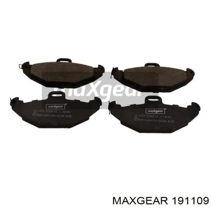 191109 Maxgear колодки гальмові задні, дискові