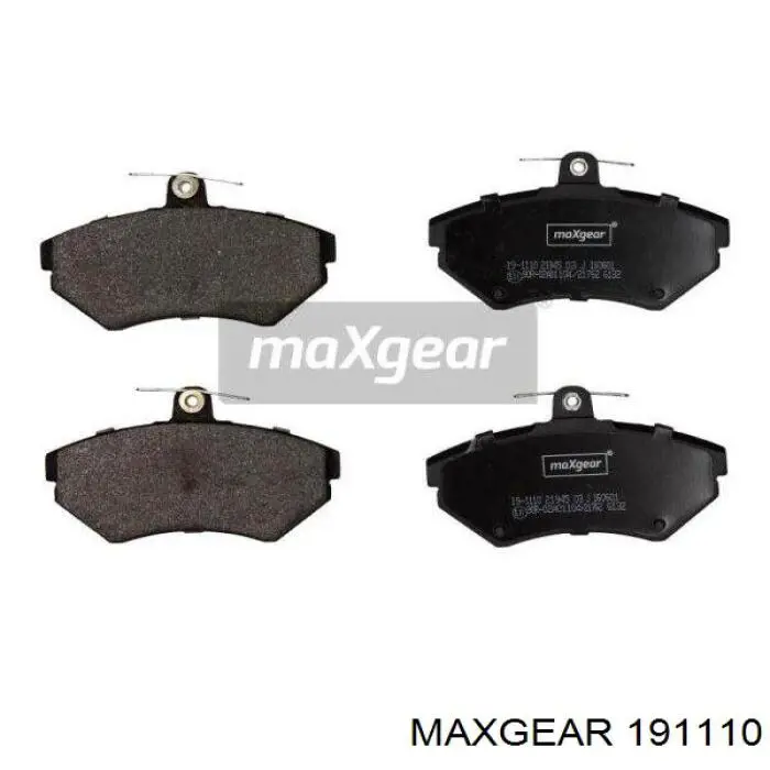 191110 Maxgear колодки гальмівні передні, дискові