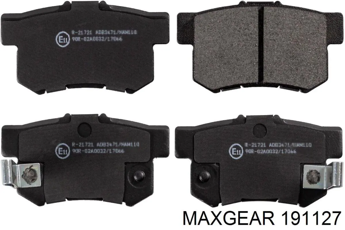 Задні гальмівні колодки Maxgear 191127 ціна, від 20.27 USD