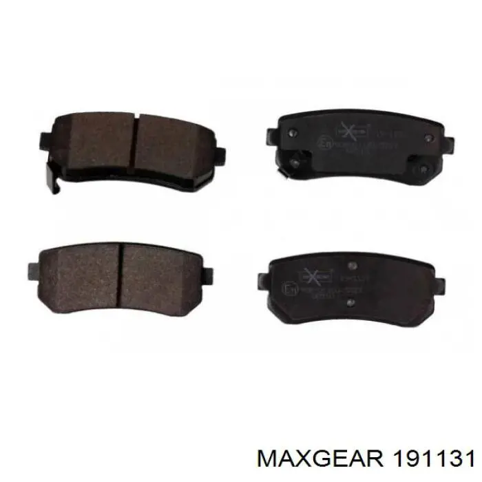 191131 Maxgear Колодки гальмівні задні, дискові