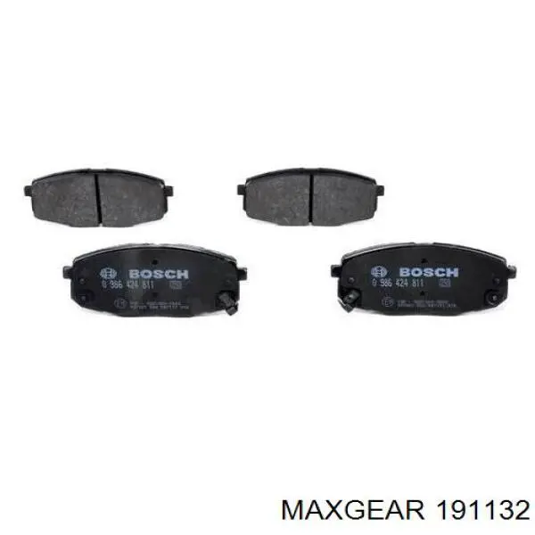191132 Maxgear Передні гальмівні колодки