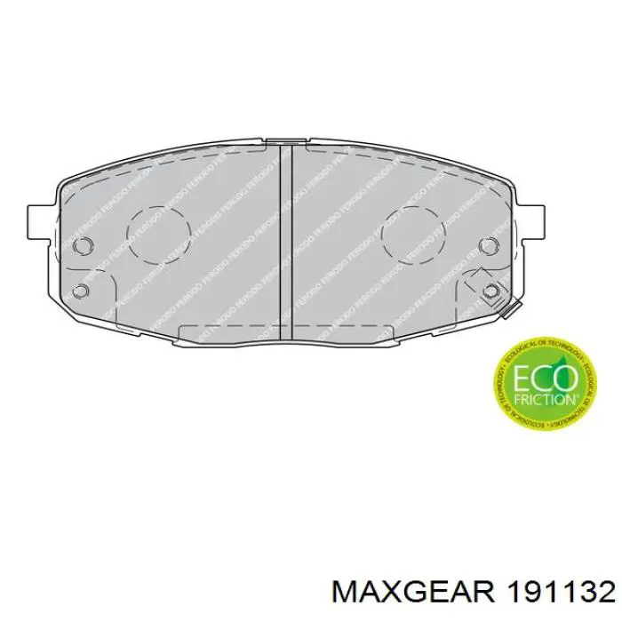 Гальмівні колодки Maxgear 191132 ціна, від 18.60 USD