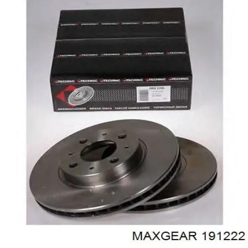 Гальмівні диски 191222 Maxgear