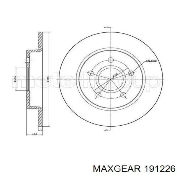 191226 Maxgear Дискові гальма