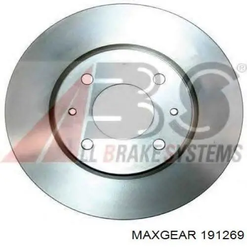 Диск гальмівний передній Maxgear 191269