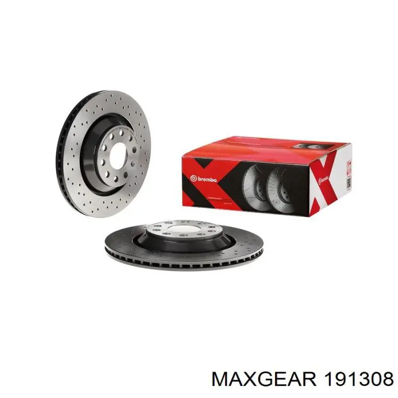 Гальмівні диски 191308 Maxgear