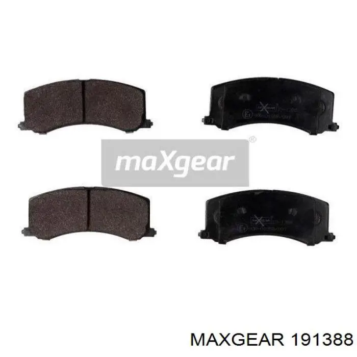 Передні тормозні колодки 191388 Maxgear