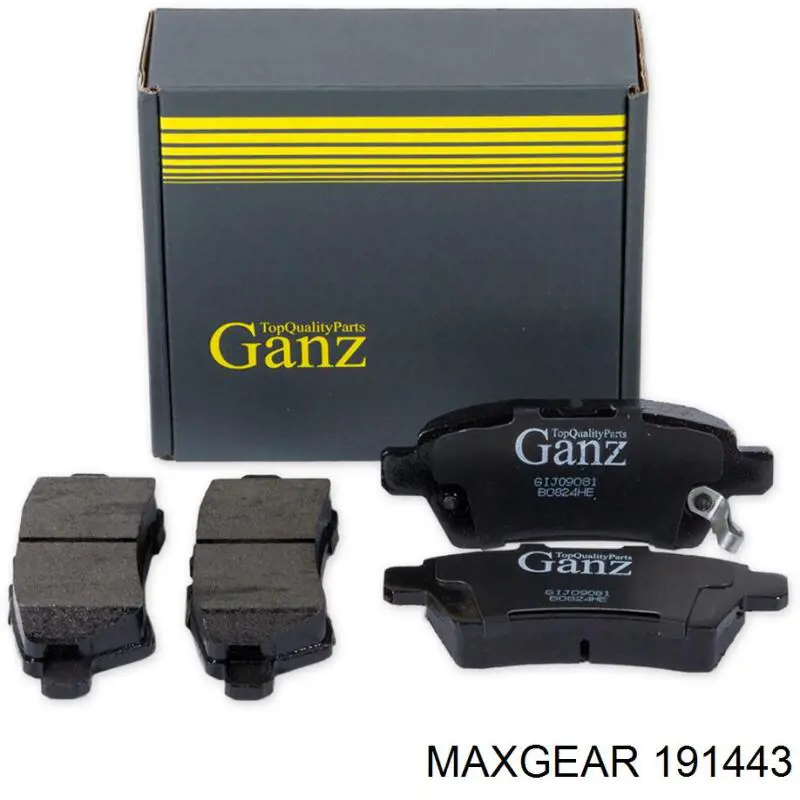 Задні гальмівні колодки 191443 Maxgear