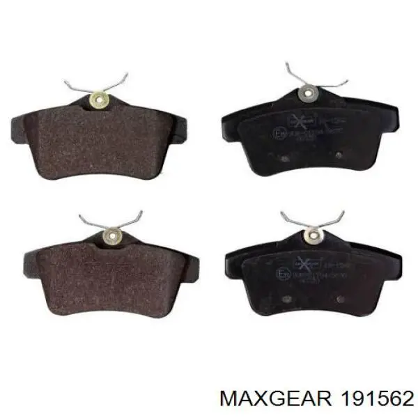 191562 Maxgear Колодки гальмівні задні, дискові