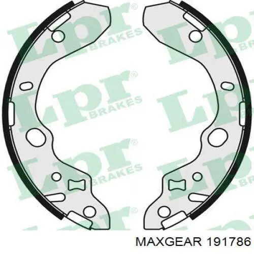 Купити 191786 Maxgear Колодки гальмові задні, барабанні