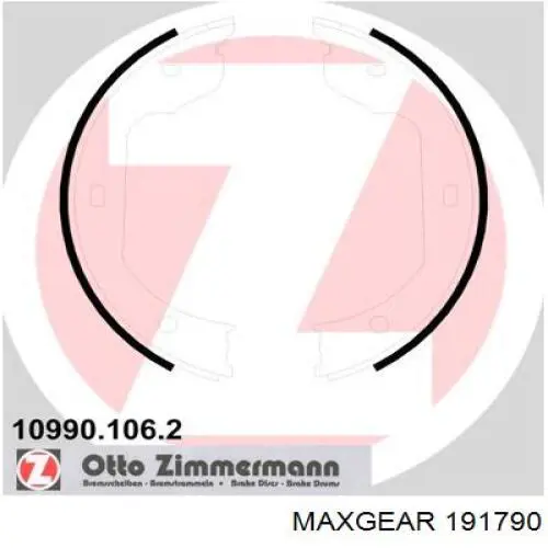Колодки стоянкового гальма Maxgear 191790