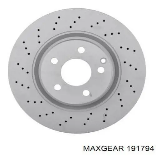 Гальмівні диски передні 191794 Maxgear