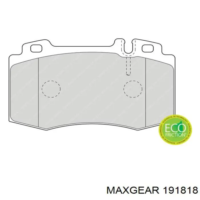Гальмівні колодки Maxgear 191818 ціна, від 31.67 USD