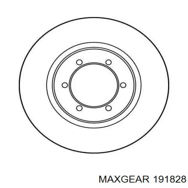 191828 Maxgear Гальмо дискове переднє