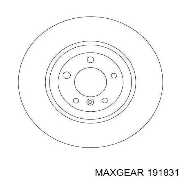 191831 Maxgear Гальмо дискове переднє