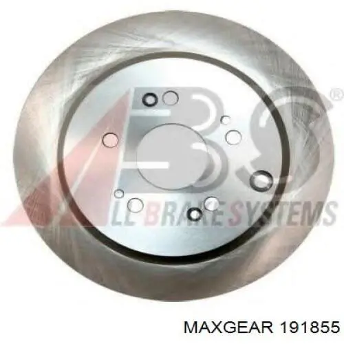 Диск гальмівний задній Maxgear 191855