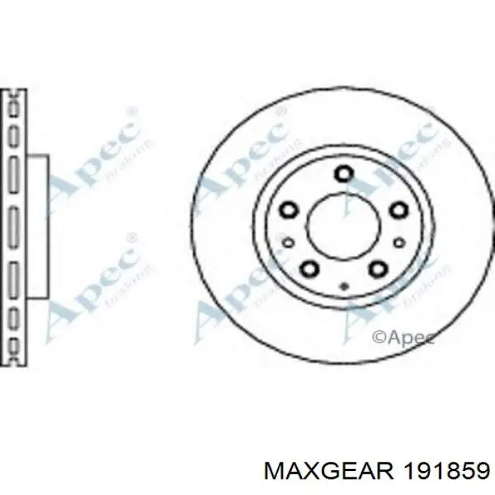 Диск гальмівний передній Maxgear 191859
