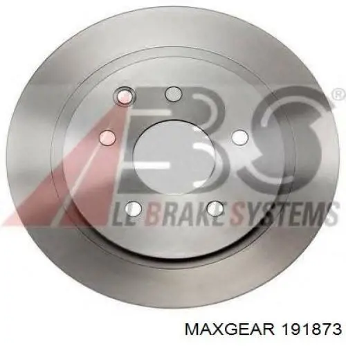Купити 191873 Maxgear Диск заднього гальма