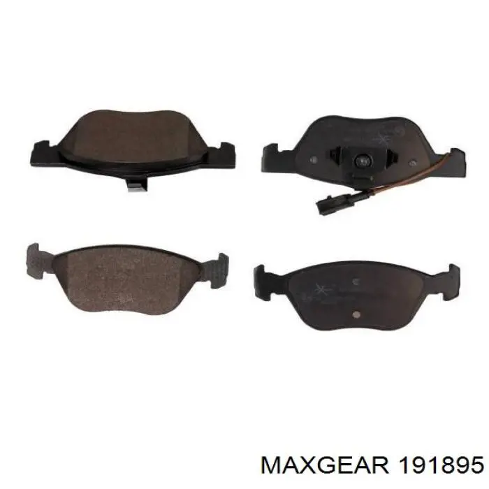 191895 Maxgear колодки гальмівні передні, дискові