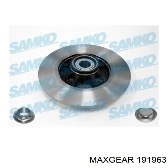 Купити 191963 Maxgear Диск заднього гальма