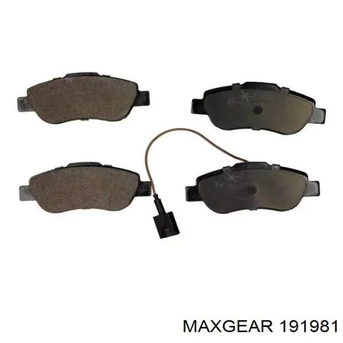 191981 Maxgear Передні гальмівні колодки