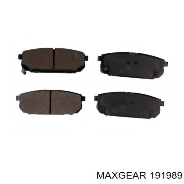 Задні гальмівні колодки Maxgear 191989 ціна, від 19.08 USD