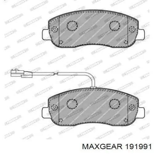 Гальмівні колодки Maxgear 191991 ціна, від 21.12 USD