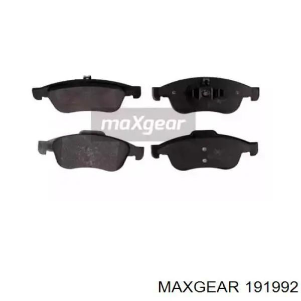 191992 Maxgear Передні гальмівні колодки