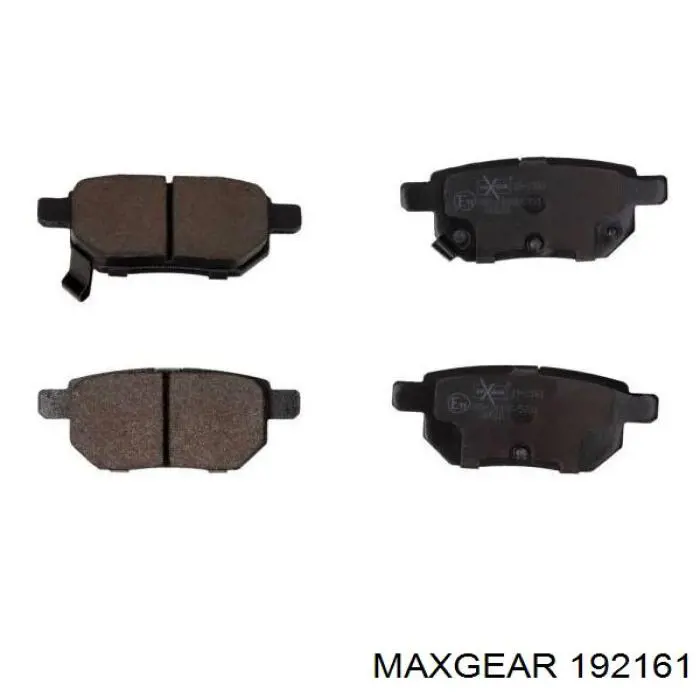 192161 Maxgear Колодки гальмівні задні, дискові